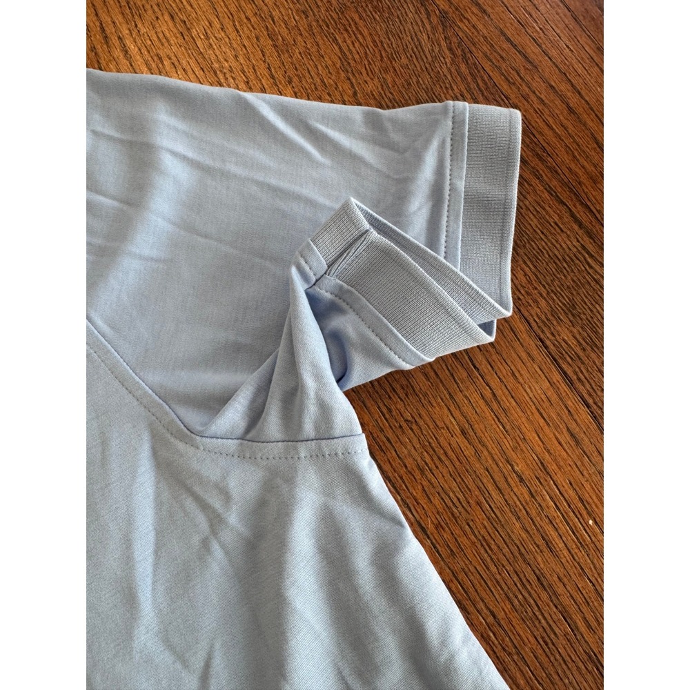 UNTUCKit Damaschino Mens XL Light Blue Cotton Short Sleeve Polo Shirt 35510 - Picture 6 of 10
